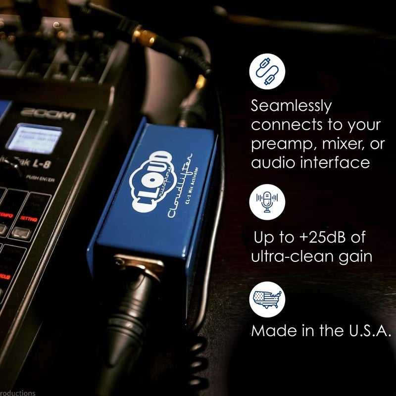 Cloud Microphones - Cloudlifter CL-1 Mic Activator - Ultra-Clean Microphone Preamp Gain - USA Made - Image 5