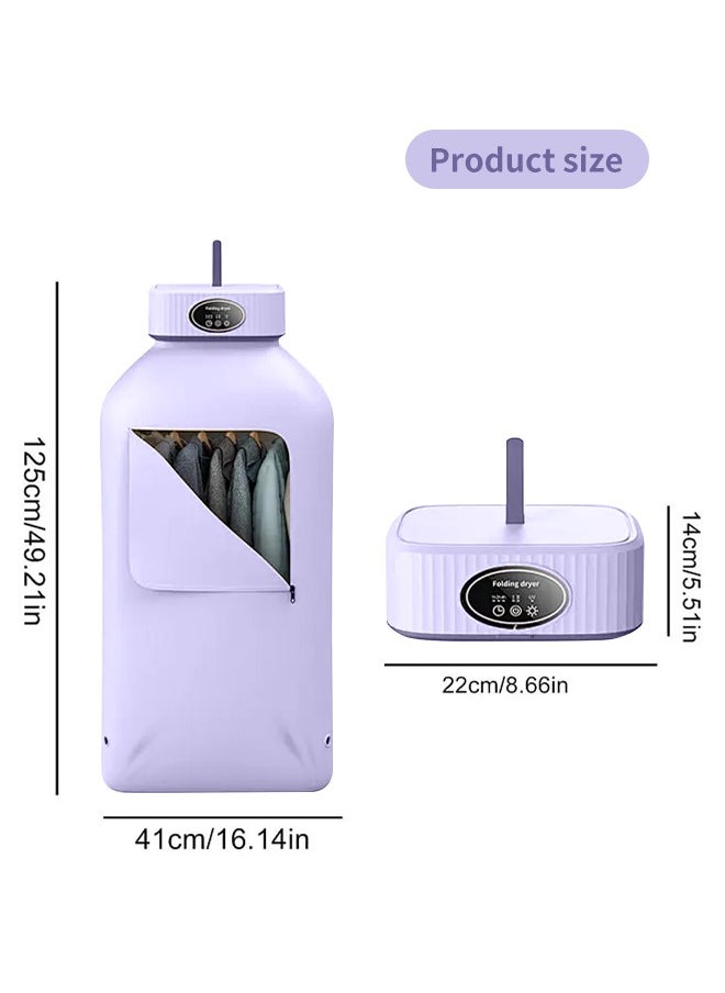 APEX Portable Laundry Dryer, Multifunctional Electric Dryer Machine, Mini Clothes Dryer with Dryer Bag, 2 Gear Adjustable Small Dryer Machine, Foldable Compact Dryer for Delicate Garmnts  - Image 5