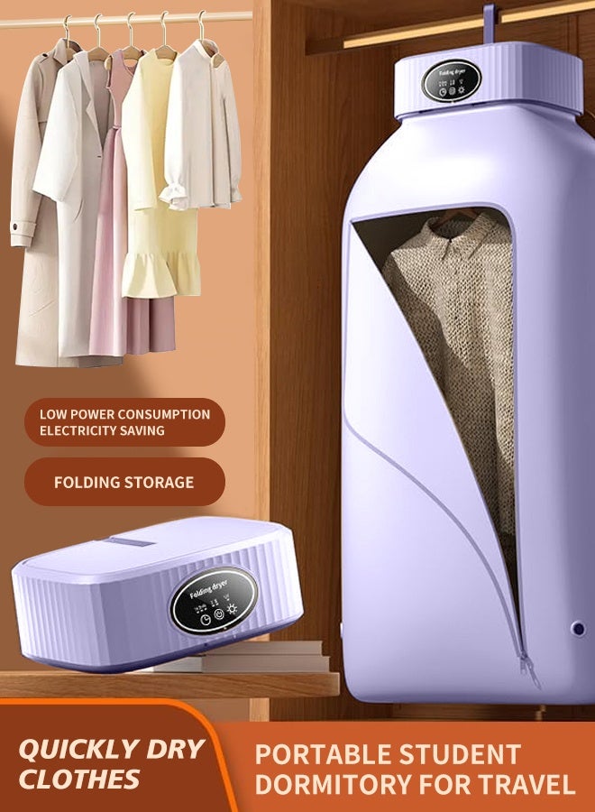 APEX Portable Laundry Dryer, Multifunctional Electric Dryer Machine, Mini Clothes Dryer with Dryer Bag, 2 Gear Adjustable Small Dryer Machine, Foldable Compact Dryer for Delicate Garmnts - Image 1