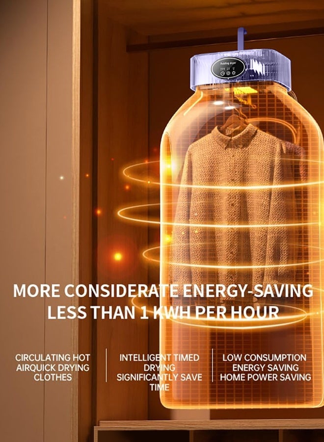 APEX Portable Laundry Dryer, Multifunctional Electric Dryer Machine, Mini Clothes Dryer with Dryer Bag, 2 Gear Adjustable Small Dryer Machine, Foldable Compact Dryer for Delicate Garmnts - Image 4