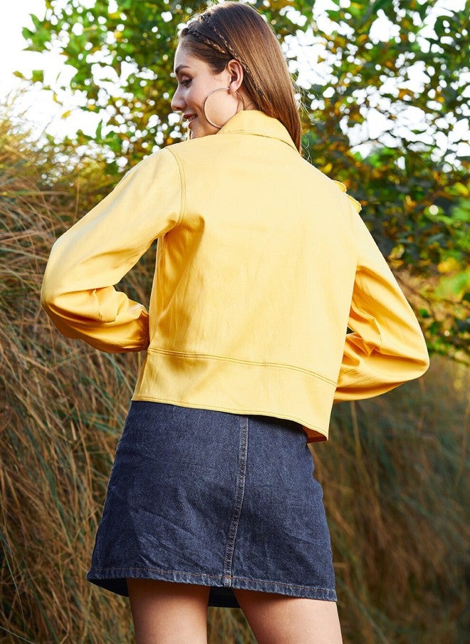 Athena جاكيت جينز قطن مفتوح من الأمام للنساء - Image 4