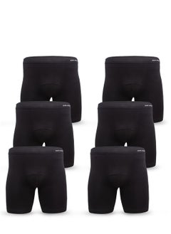 AOELEMENT Boxer Briefs Black Color for Men Six  pcs Pack  - Image 4