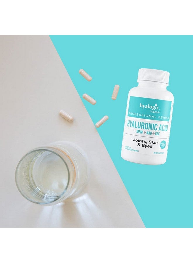 Hyalogic Hyalogic Hyaluronic Acid Delayed Release Capsules | Combo Formula w/Glucosamine MSM | Support Healthy Joints, Eyes and Skin and Overall Body | Promote Healthy Skin | 120 mg | Non-GMO (30 Count) - Image 5
