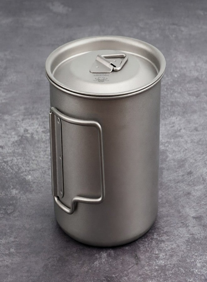 HWZBBEN 420ml Titanium Cup with Foldable Handles Lightweight Water Cup for Backpacking Camping Fishing - Image 5