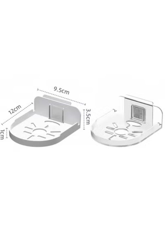 3 Set of Camera Shelf for Security Cameras, ABS Wall Camera Holder for Baby Monitors, Speakers, Universal Surveillance Cameras Holder (Transparent) - Image 5