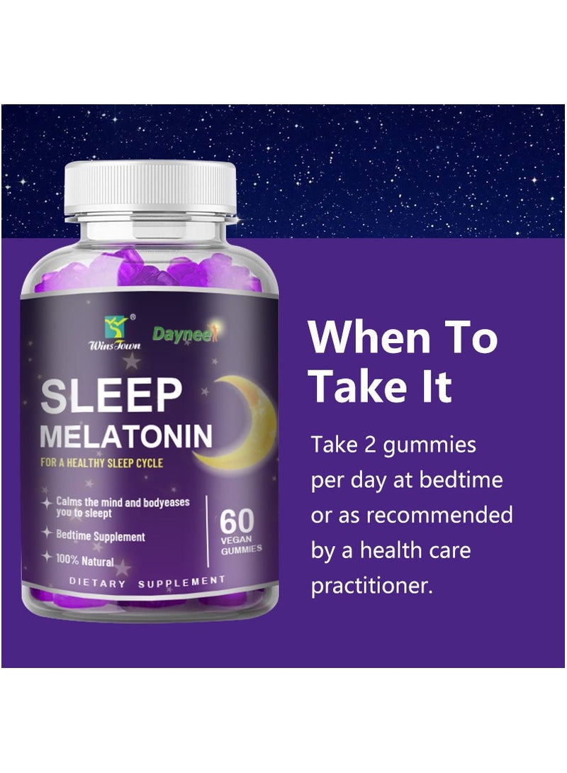 Wins Town Wins Town Natural Vegan Melatonin Gummies - to Support a Healthy Sleep Cycle  - Image 4