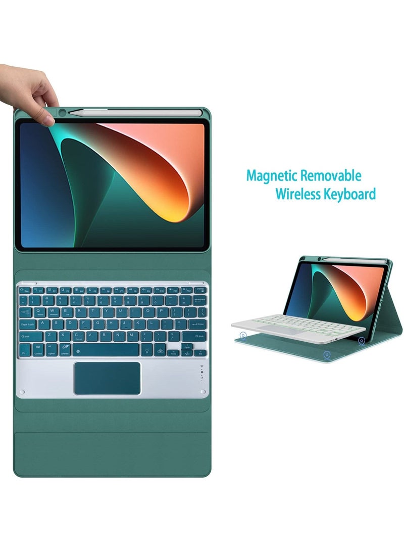 كابتن تيك Detachable Slim Wireless Resistant Proof Keyboard Case for Xiaomi Mi pad 5/Mi pad 5 Pro 11inch - Image 2