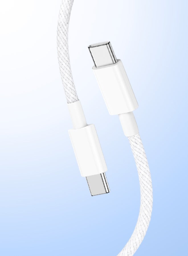 USB-C to USB-C Fast Charging Cable 6FT – 60W PD Nylon Braided for iPhone 16/15, MacBook, Samsung, iPad  - Image 3