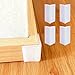 WSIWZAI Self Adhesive Baseboard Corner Blocks Thickened Rubber Corners Protectors Guards Trim for WallFurniture EdgeWhite 4PCS - Image 2