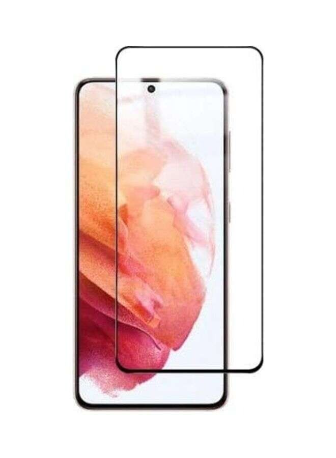 BORTONY Tempered Glass Screen Protector For Samsung Galaxy S21 5G Clear/Black - Image 1