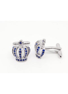 Royal Crown Blue Crystal Cuff Links For Men Lady In Gift Box Unisex Cufflinks For Business Wedding Anniversary Dress - pzsku/Z466E165499E2262BE28EZ/45/_/1735816675/e9776c2d-98d8-4ba7-b3f6-f94f8ecb321b