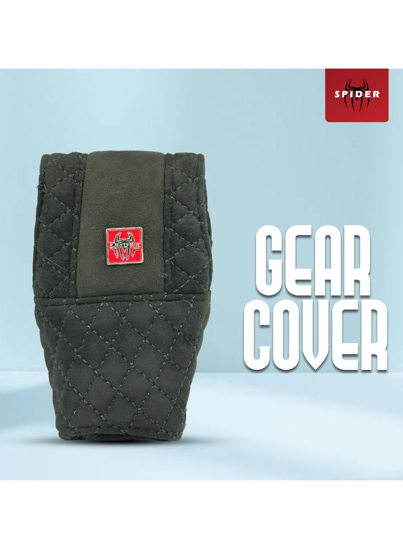 SPIDER Automatic Gear Shift Cover Fabric Car Gear Cover With Ergonomic Comfort Grip - Image 1