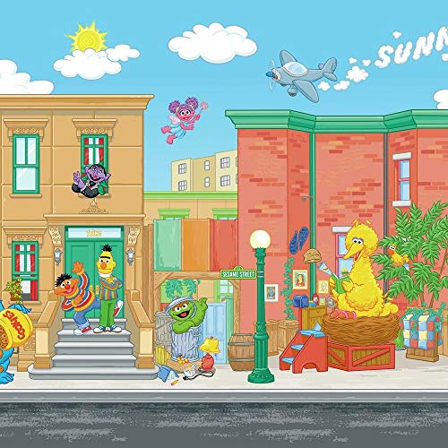 RoomMates JL1213M Sesame Street Spray and Stick Removable Wall Mural - 10.5 ft. x 6 ft. - Image 2