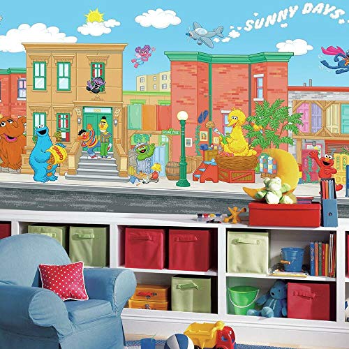 RoomMates JL1213M Sesame Street Spray and Stick Removable Wall Mural - 10.5 ft. x 6 ft. - Image 3