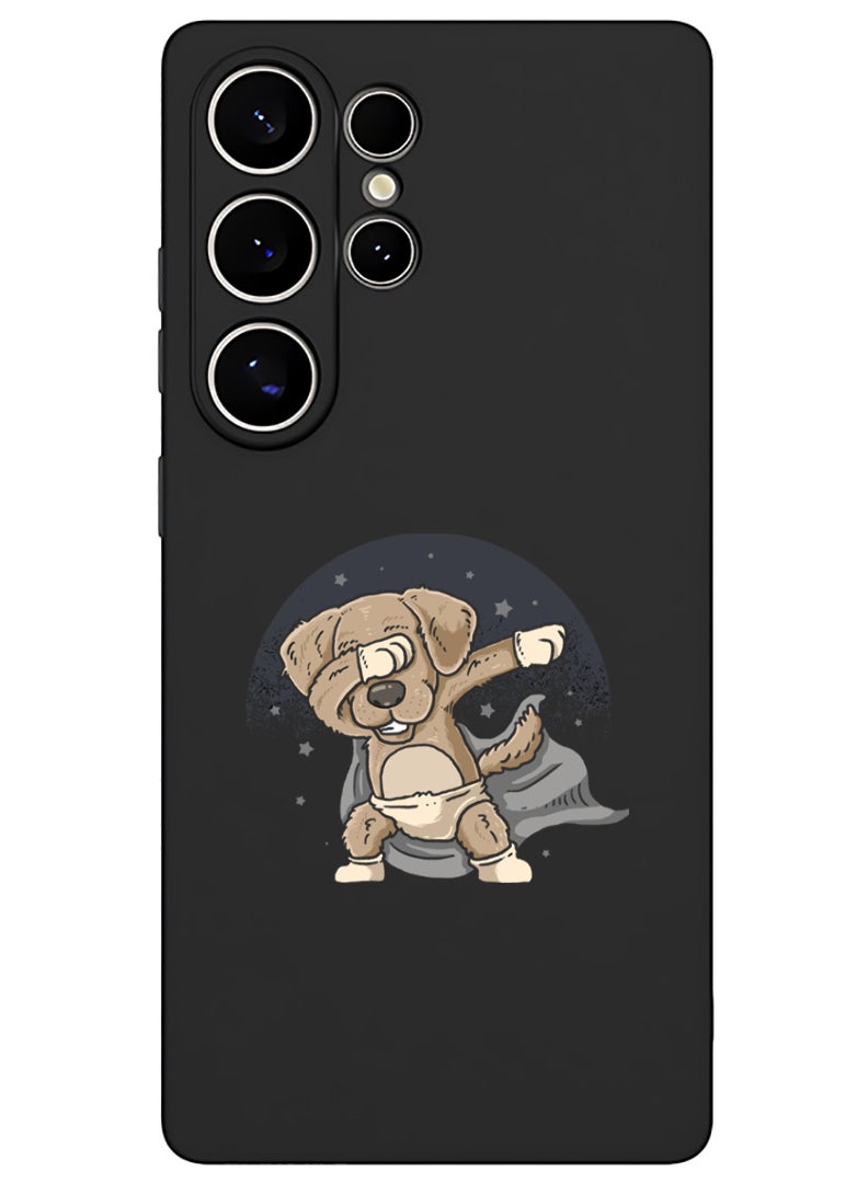 Theodor Protective Slim Fit Case Liquid Silicone Cover with Full Body Protection Anti-Scratch Shockproof Case For Samsung Galaxy S25 Ultra (Black) - dab dog - Image 1