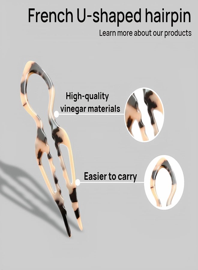 Jimmidy Prestige Hair Pins,French Hair Pin 3Pack Elegant Women Hair Accessories Suitable for Thick or Thin Hair (Light red, Black, Khaki) - Image 4