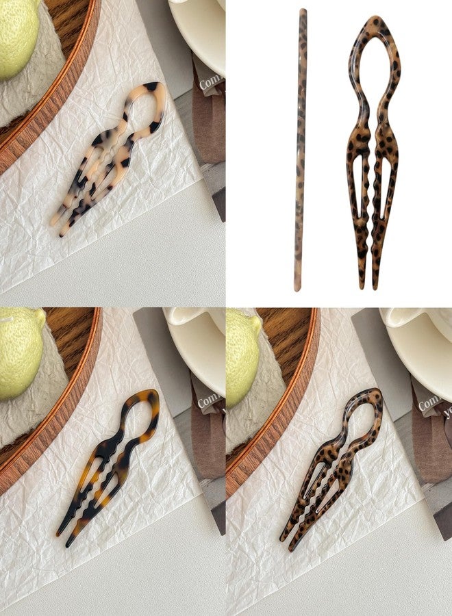 Jimmidy Prestige Hair Pins,French Hair Pin 3Pack Elegant Women Hair Accessories Suitable for Thick or Thin Hair (Light red, Black, Khaki) - Image 2