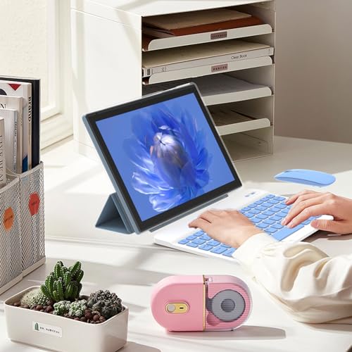 ZZB Tablet 2 in 1 Tablets 10 inch Android 15 Tablet Set with Keyboard Case Mouse Stylus Pen, 8GB+32GB Tablets 10.1" HD Touch Screen Tab, 2MP+8MP Dual Camera 6000mAh battery WiFi6 Bluetooth Tableta PC Blue - Image 2