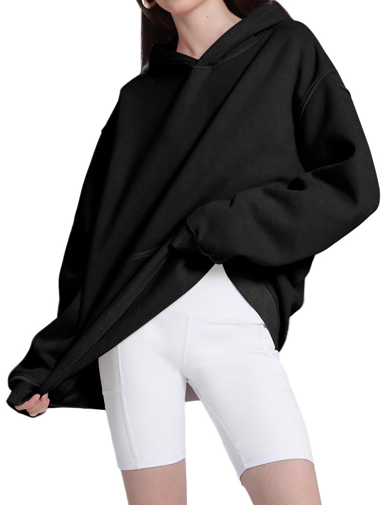 Dnzzs Acid Wash Hoodie for Womens Pullover Oversized Women's Fashion Black Hoodies & Sweatshirts Vintage Sweatshirt Heavyweight - Image 2