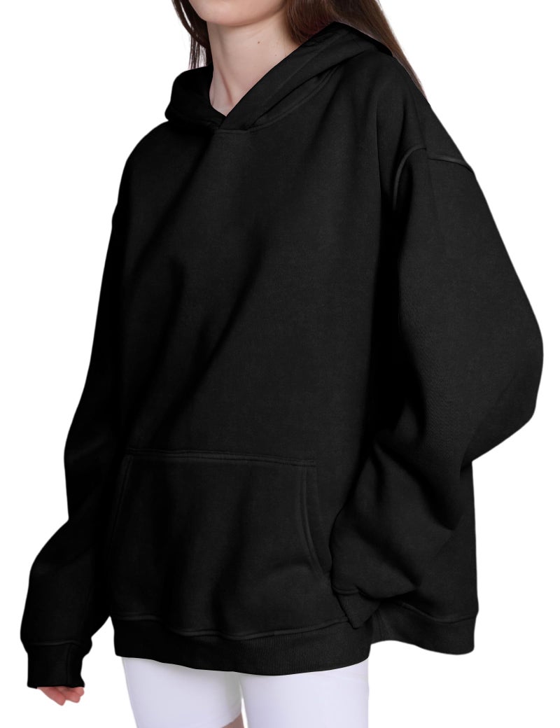 Dnzzs Acid Wash Hoodie for Womens Pullover Oversized Women's Fashion Black Hoodies & Sweatshirts Vintage Sweatshirt Heavyweight - Image 4