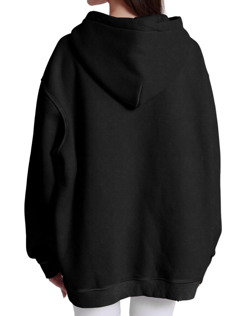 Dnzzs Acid Wash Hoodie for Womens Pullover Oversized Women's Fashion Black Hoodies & Sweatshirts Vintage Sweatshirt Heavyweight - Image 3