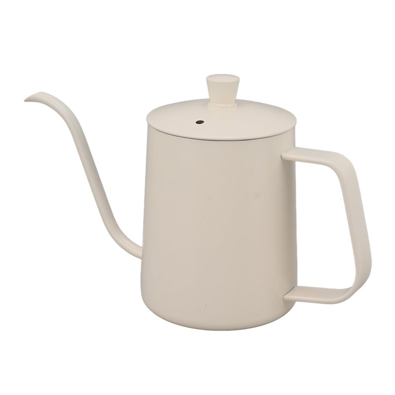 White 350ml Gooseneck Kettle Stainless Steel Stovetop Pour Over Coffee Tea Pot - Image 4