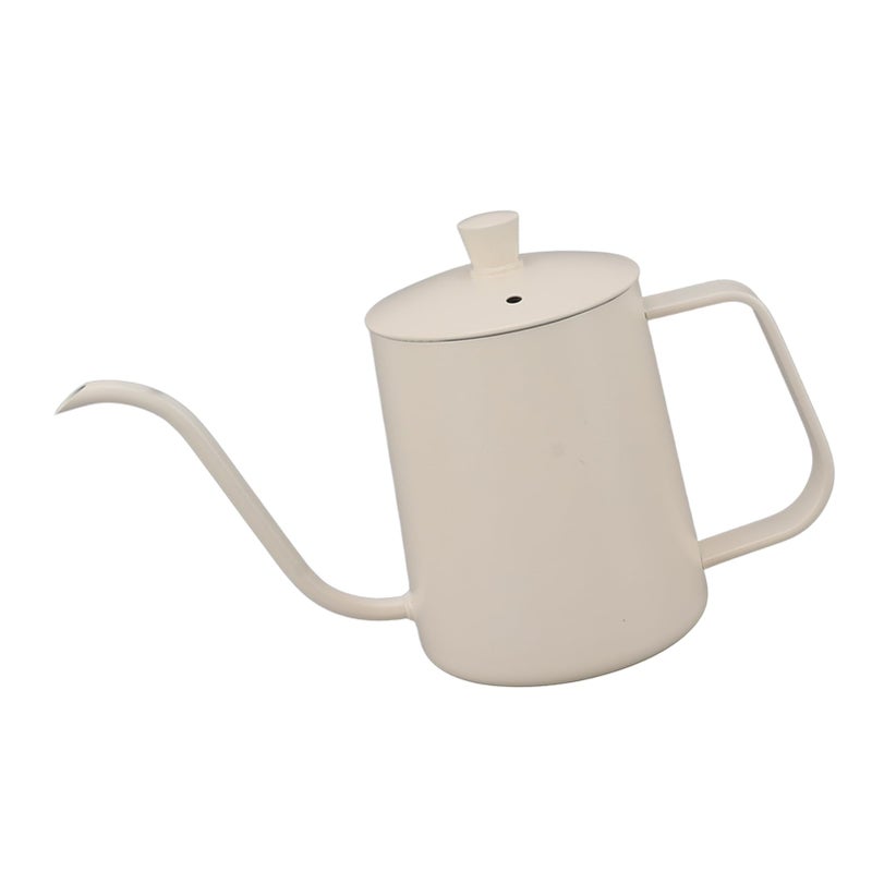 White 350ml Gooseneck Kettle Stainless Steel Stovetop Pour Over Coffee Tea Pot - Image 5