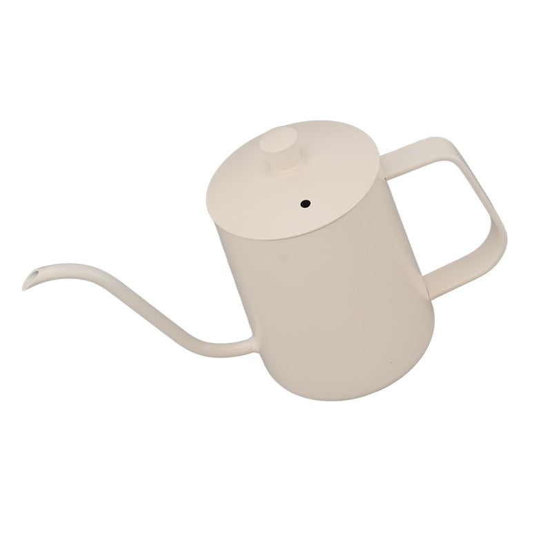White 350ml Gooseneck Kettle Stainless Steel Stovetop Pour Over Coffee Tea Pot - Image 3