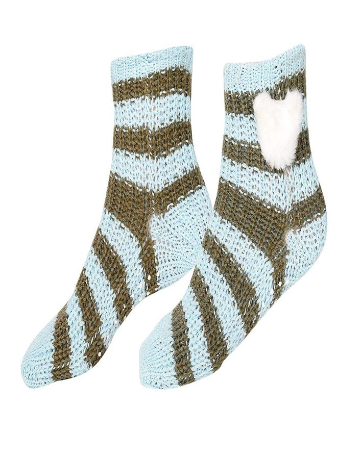 Finix Girl's Warm Knitted Ankle Socks (Multicolour, Free Size)
