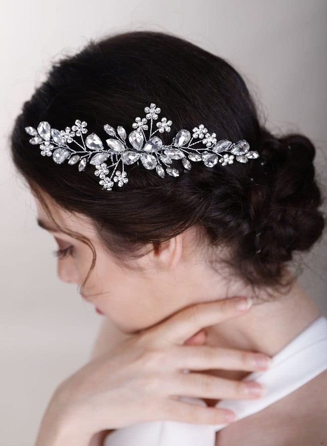 Chargances Handmade Crystal Gemstone Hair Comb with Red Rhinestone Headpiece - Bridal Hair Accessory for Weddings, Proms, Flower Girls - Image 5