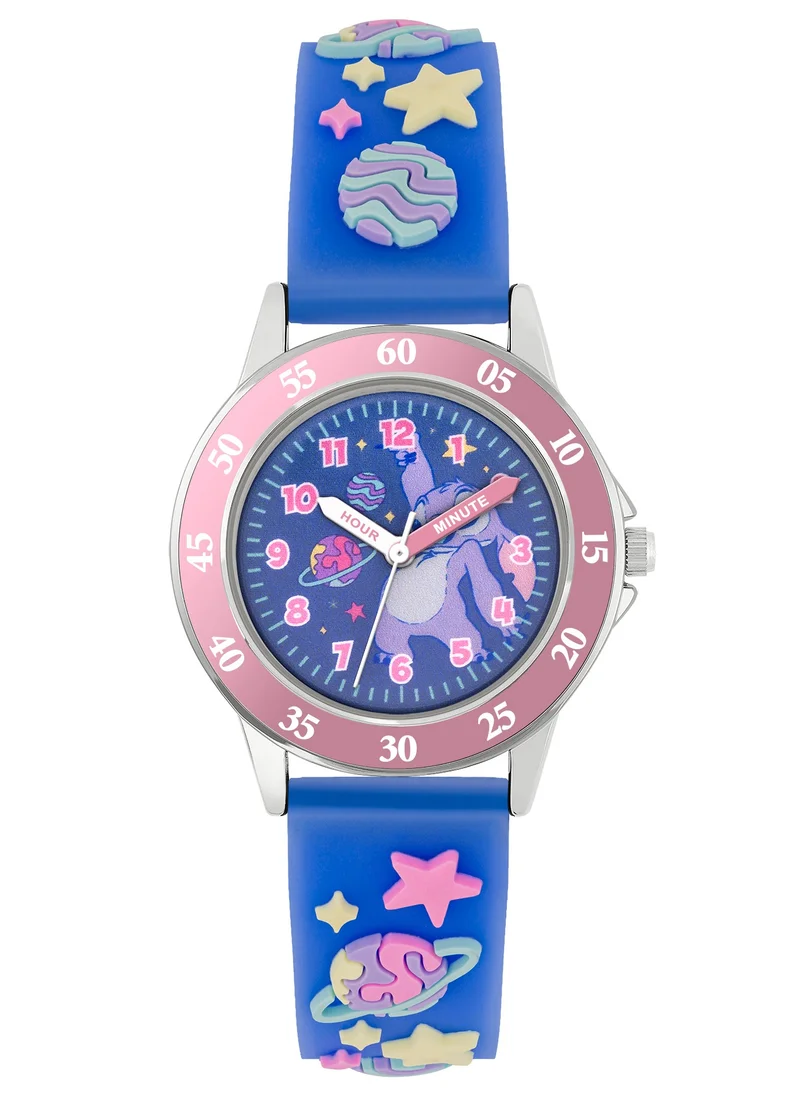 Disney Disney Lilo and Stitch 3D Time Teacher Silicone Strap Watch - LAS9020