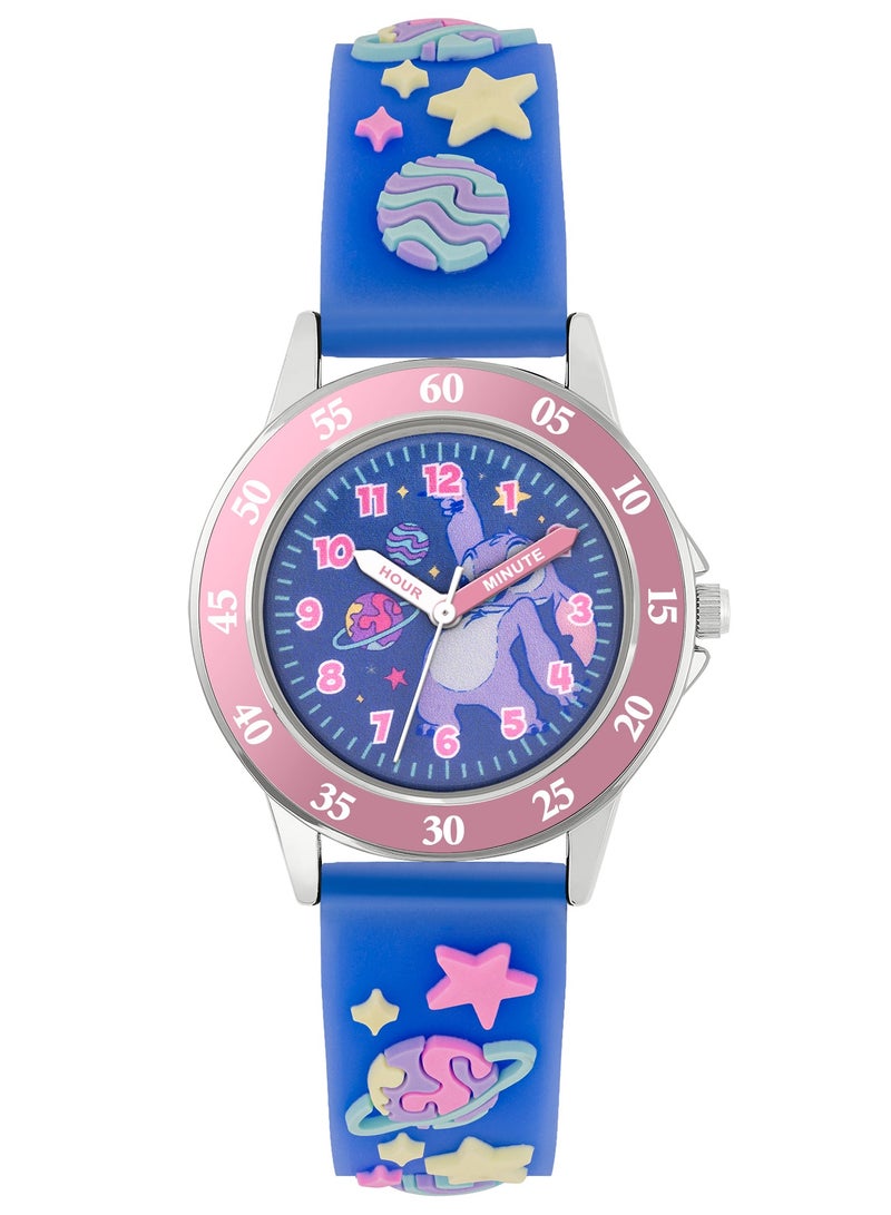 Disney Lilo and Stitch 3D Time Teacher Silicone Strap Watch - LAS9020 - Image 1
