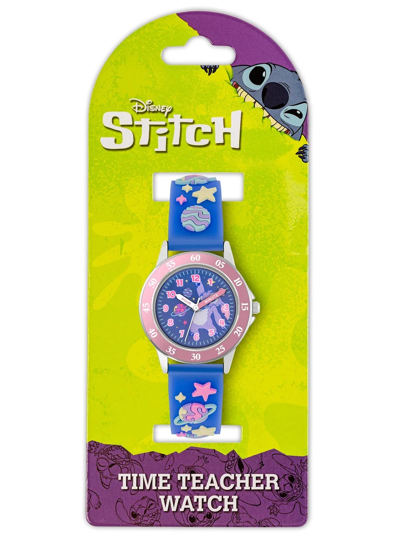 Disney Disney Lilo and Stitch 3D Time Teacher Silicone Strap Watch - LAS9020