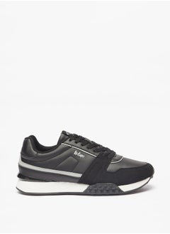 Lee Cooper حذاء رياضي رجالي مزين بشعار مع رباط للإغلاق  - Image 3
