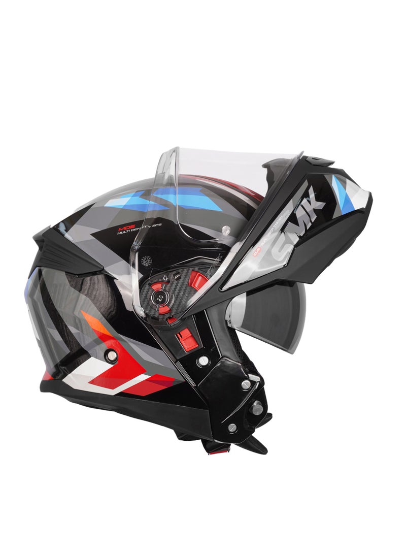 SMK Gullwing Charger GL 263 Flip-Up Helmet with Sun Visor - 70008 - Image 3