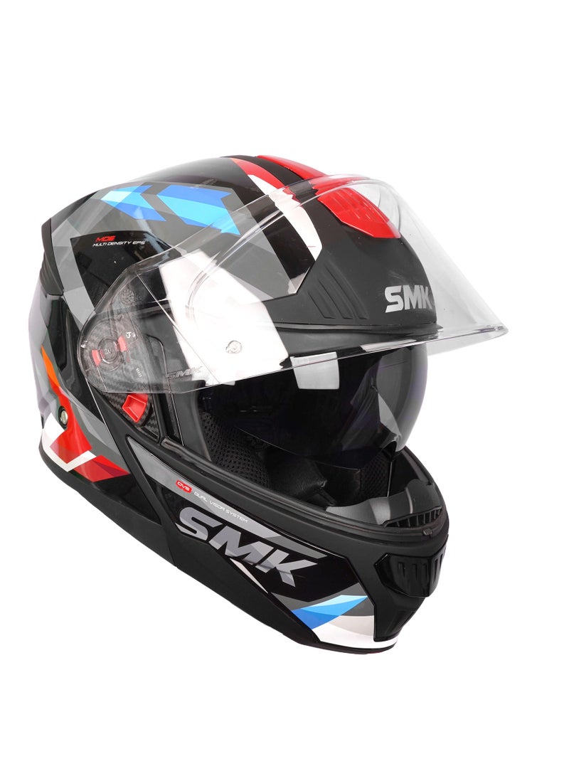 SMK Gullwing Charger GL 263 Flip-Up Helmet with Sun Visor - 70008 - Image 4