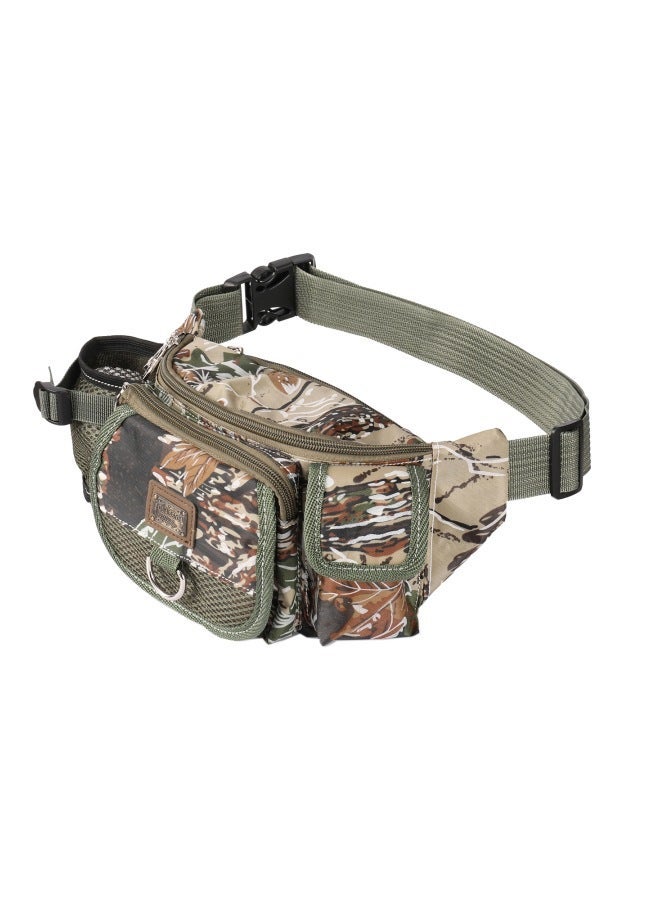 NIBEMINENT Waterproof Fishing Tackle Waist Pack Bag 11.8x3.5x5.5inch - Image 1