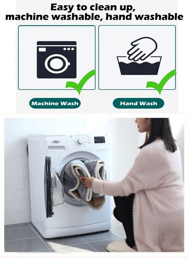 MissTiara حصيرة نزهة قابلة للطي محمولة في الهواء الطلق قابلة للغسل في الغسالة بطانة مقاومة للرطوبة ثلاثية الطبقات مقاومة للماء ومضادة للرطوبة مناسبة لزحف الأطفال - Image 5