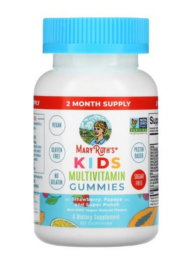 MaryRuth's Kids Multivitamin Gummies Strawberry Papaya and Super Punch  60 Gummies - Image 1