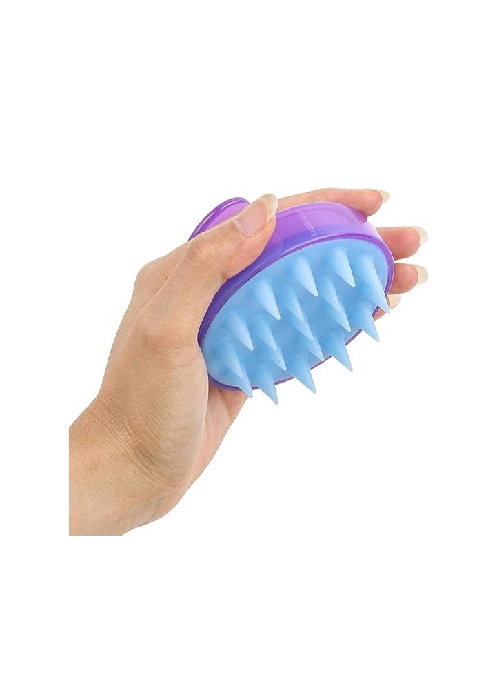 ORiTi ORiTi Silicone Hair Scalp Massager Shampoo Brush Dandruff Cleaning Brush Scalp Scrubber for Washing Hair (Mix Color)  - Image 4