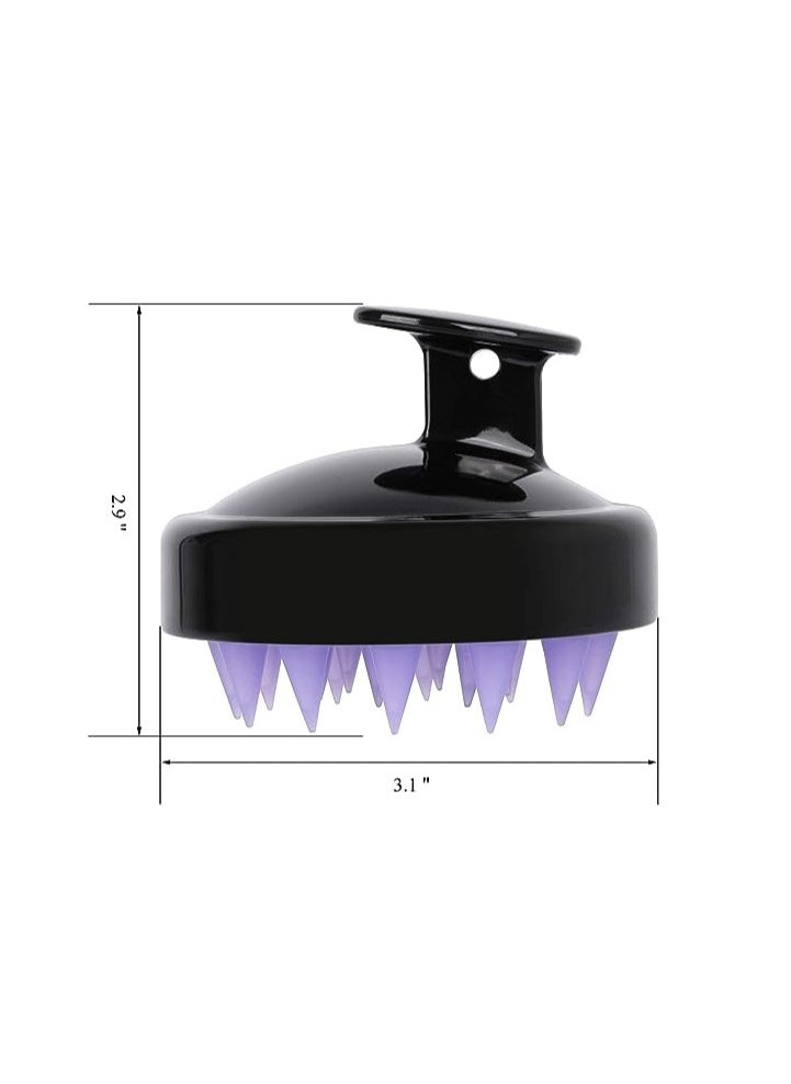 ORiTi ORiTi Silicone Hair Scalp Massager Shampoo Brush Dandruff Cleaning Brush Scalp Scrubber for Washing Hair (Mix Color)  - Image 3