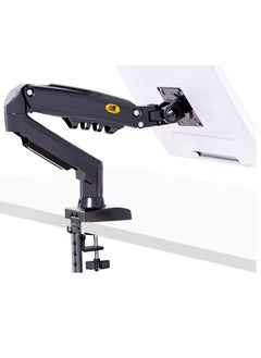 NB NB North Bayou Full Motion Swivel Computer Monitor Stand with Gas Spring Arm and Tilt Angle Adjustable Height for 17-30 inch Screens VESA 75x75/100x100mm with Clamp, Grommet Mounting Base F80  - Image 1