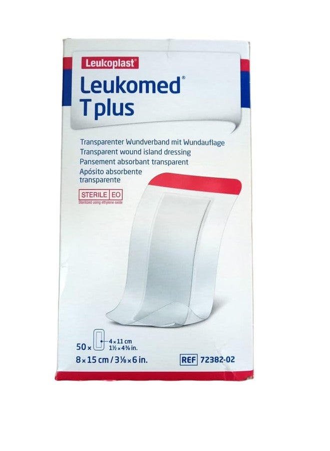 ضمادة جروح Leukomed T Plus، مقاس 8 سم × 15 سم، عبوة من 15 ضمادة... - Image 2