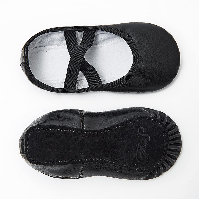 Stelle أحذية باليه مسطحة للأطفال من ستيل للنساء والفتيات والأولاد (أسود، 13ML) - Image 5