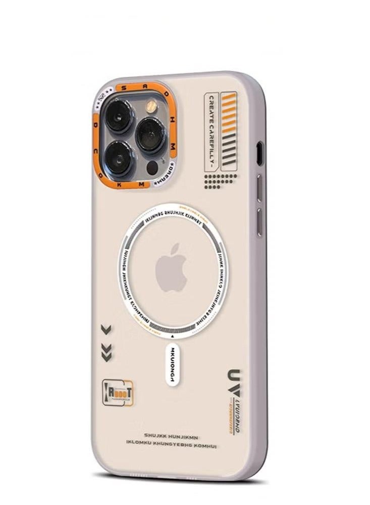 Magnetic Case for iPhone 13 Pro Max Compatible with MagSafe Slim Protective Translucent Matte Phone Cover Matte White - Image 1