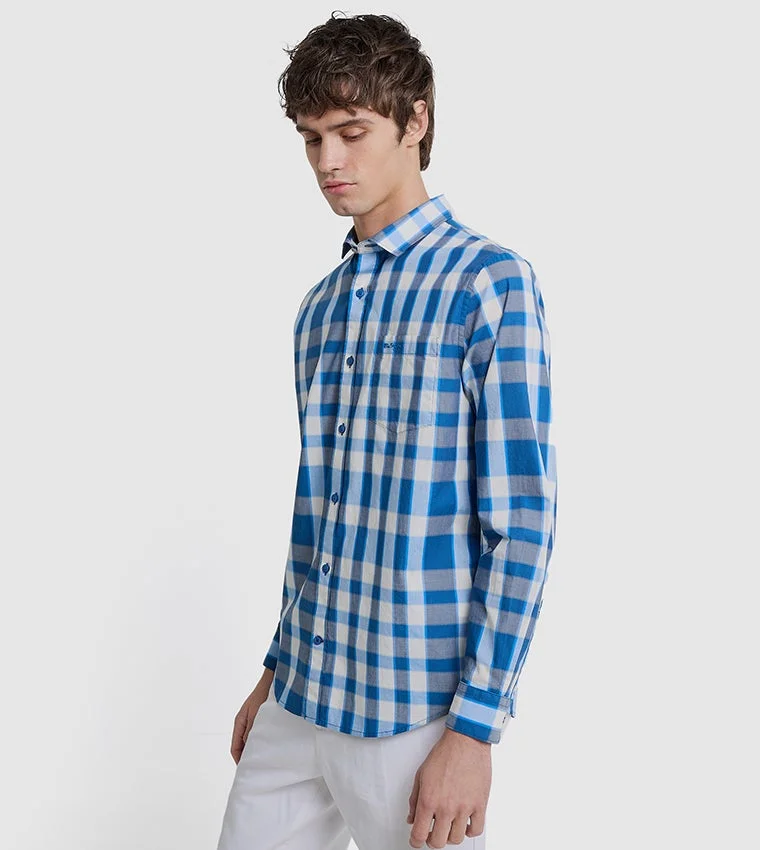 بين شيرمان Ben Sherman Men's Long Sleeve Check Shirts