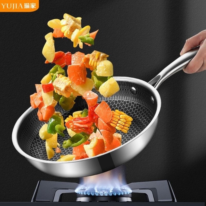 Honeycomb non-stick pan, household steak fryer, small omelet pan, electromagnetic stove, gas stove, special pot - Image 4