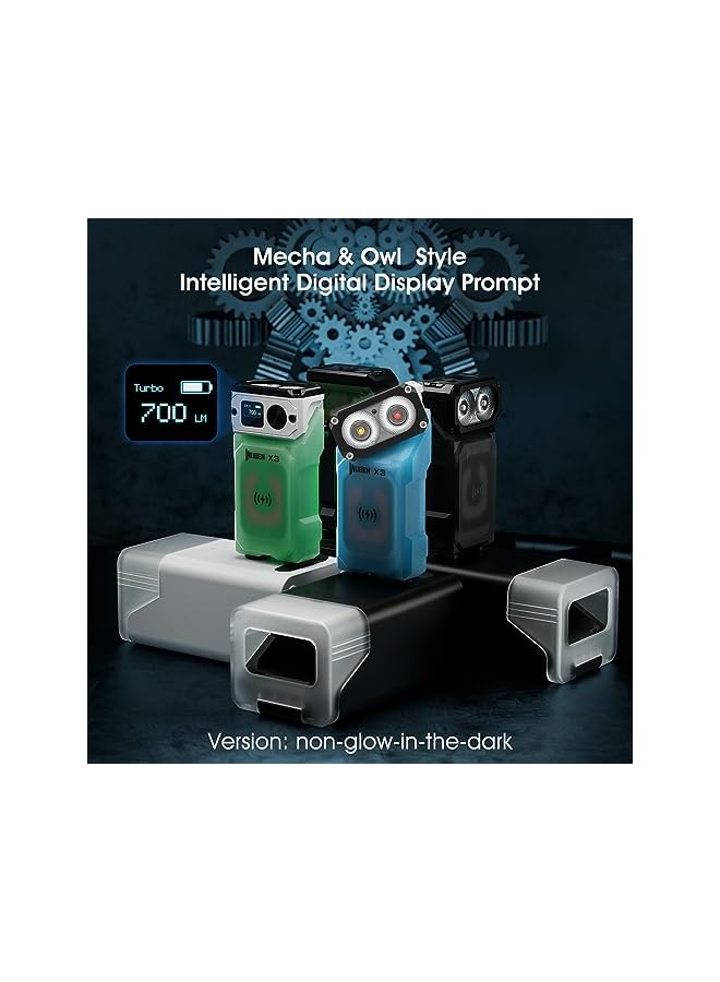 WUBEN X3 Mini Rechargeable Flashlight with Charging Base 180 Degree EDC Keychain Flashlight Twist Ip65 Waterproof Magnet Pocket Flashlight 10 Mode Type-C Lanyard for Camping, Outdoor,Inspection, Gift - Image 3