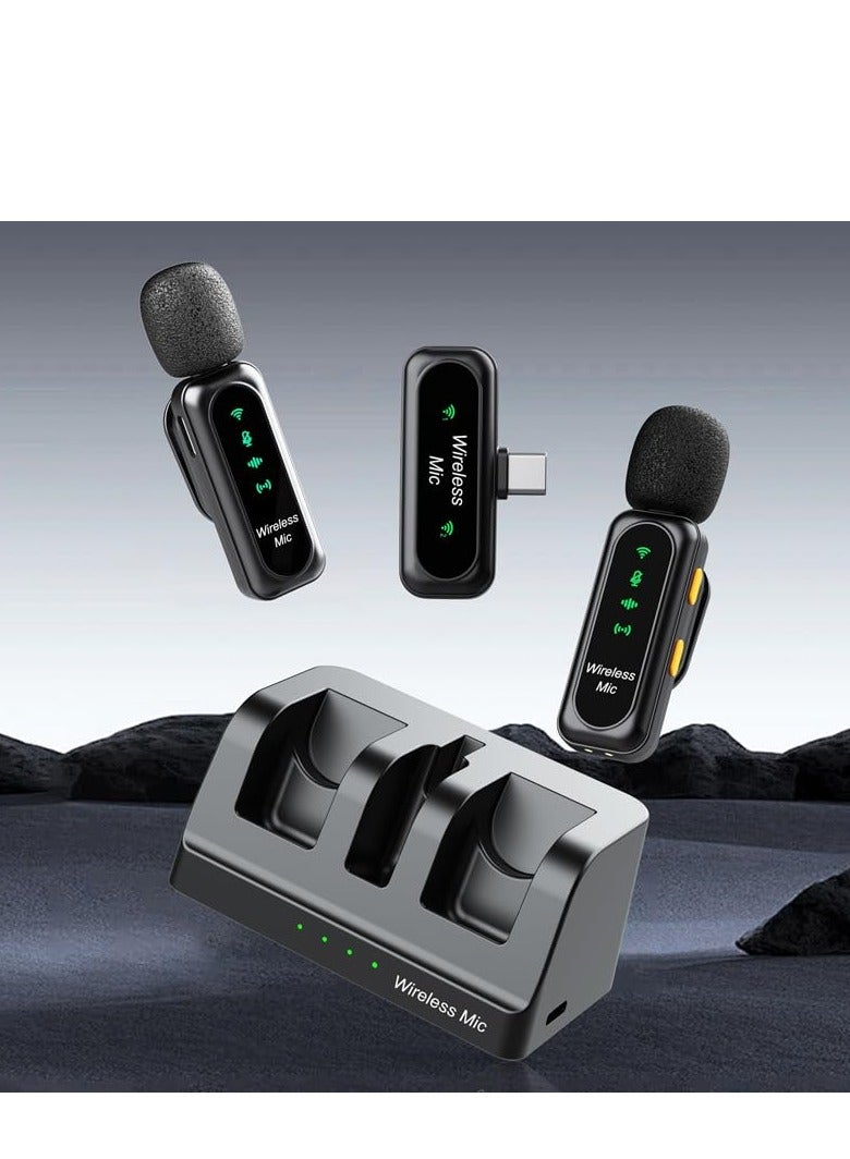 BlueFire Wireless Collar Microphone Dual Mic Setup | Rechargeable Lavalier Clip-On Microphone System for Smartphone, Camera, Vlog & Live Recording | One-to-Two Wireless Mic for Interviews, YouTube, TikTok, Podcast, Gaming, Streaming & Video Content Creation – Portable Plug & Play with Noise Reduction & Clear Sound - Image 2