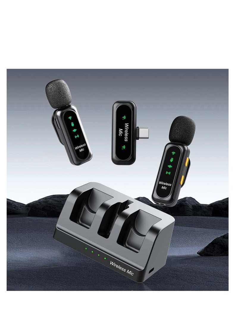 BlueFire Wireless Collar Microphone Dual Mic Setup | Rechargeable Lavalier Clip-On Microphone System for Smartphone, Camera, Vlog & Live Recording | One-to-Two Wireless Mic for Interviews, YouTube, TikTok, Podcast, Gaming, Streaming & Video Content Creation – Portable Plug & Play with Noise Reduction & Clear Sound - Image 4